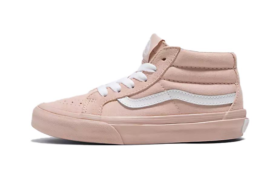 (Preschool) Vans Sk8-Mid Reissue Shoes 'Pastel Mono Rose Smoke' VN000BVPBQL