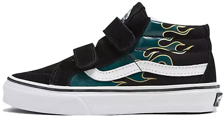 (Preschool) Vans Sk8-Mid Reissue V 'Metallic Flame Black' VN0A38HHBOS Buy (Preschool) Vans Sk8-Mid Reissue V 'Metallic Flame Black' VN0A38HHBOS