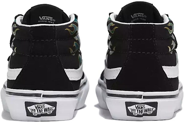 中童 Vans SK8 MID 舒適 耐磨透氣 中幫 兒童板鞋 黑色 Shop 中童 Vans SK8 MID 舒適 耐磨透氣 中幫 兒童板鞋 黑色