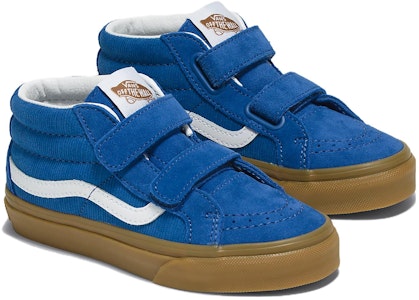 中童 Vans SK8 MID 舒適 耐磨透氣 低筒 兒童滑板鞋 藍色 Lookbook 中童 Vans SK8 MID 舒適 耐磨透氣 低筒 兒童滑板鞋 藍色