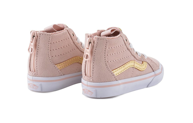 Shop 嬰幼兒 Vans Sk8 Hi 休閒時尚滑板鞋 粉紅色