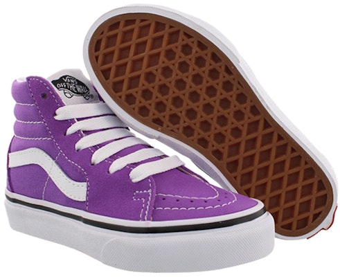 中童 Vans SK8 HI 休閒時尚 高筒 兒童滑板鞋 紫色 Shop 中童 Vans SK8 HI 休閒時尚 高筒 兒童滑板鞋 紫色