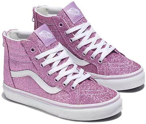 (PS) Vans SK8-Hi Zapatos Brillantes 'Rosa Blanco' VN0A4BUXLLC Lookbook (PS) Vans SK8-Hi Zapatos Brillantes 'Rosa Blanco' VN0A4BUXLLC