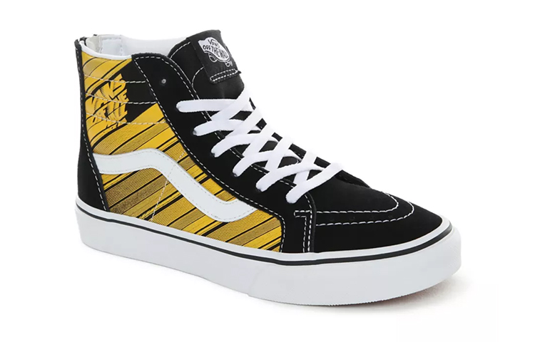 Lookbook 大童 Vans SK8 Hi Zip 高幫 兒童滑板鞋 黑黃