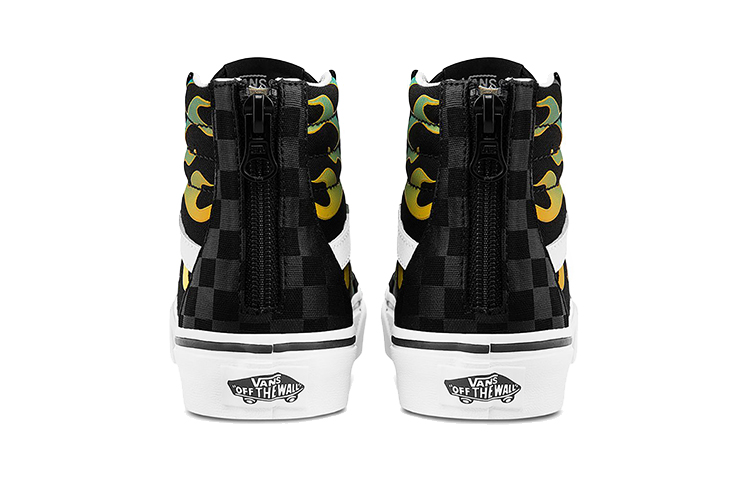 Shop Vans SK8-Hi Zip Fire Black VN0A4BUXESY