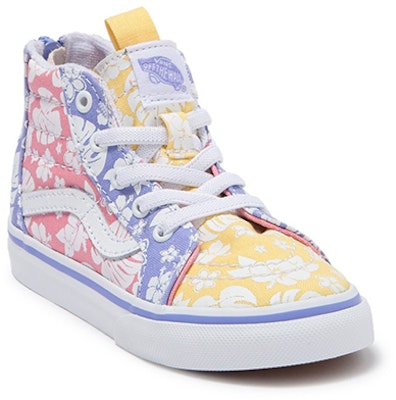 中童 Vans SK8-Hi 拉鍊運動鞋 花卉 Shop 中童 Vans SK8-Hi 拉鍊運動鞋 花卉