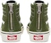 Shop 中童 Vans SK8 HI Zip 減震防滑耐磨 高筒 滑板鞋 綠色