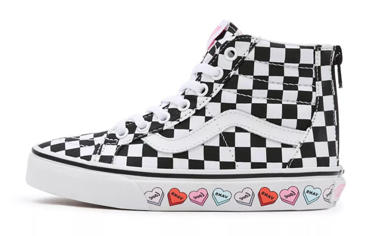 Buy Vans キャンディハート SK8-HI ジップ (黒/白) VN0A4UI4ABY