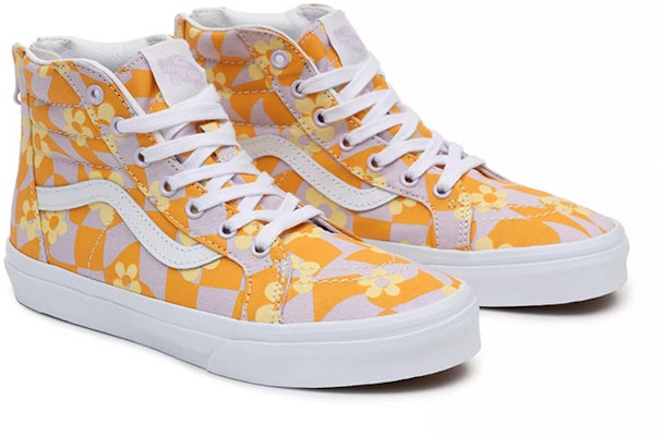 大童 Vans SK8 HI Zip 休閒 耐磨 高筒 兒童滑板鞋 橙白 Lookbook 大童 Vans SK8 HI Zip 休閒 耐磨 高筒 兒童滑板鞋 橙白