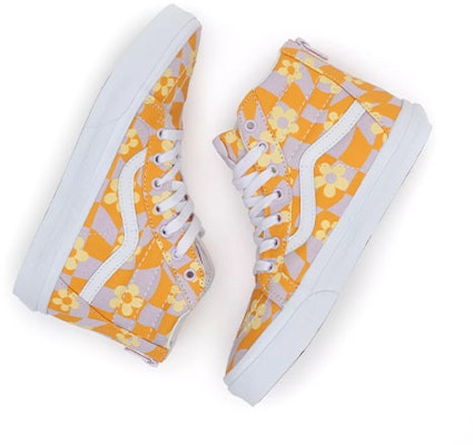 大童 Vans SK8 HI Zip 休閒 耐磨 高筒 兒童滑板鞋 橙白 Shop 大童 Vans SK8 HI Zip 休閒 耐磨 高筒 兒童滑板鞋 橙白