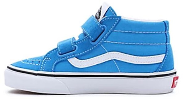 (Preschool) Vans Sk8-Mid Reissue Hook And Loop 'Blue White' VN00018T1SI Buy (Preschool) Vans Sk8-Mid Reissue Hook And Loop 'Blue White' VN00018T1SI