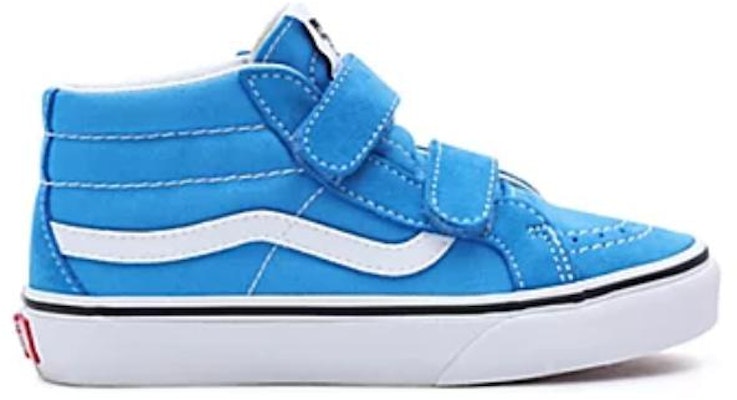 (Preschool) Vans Sk8-Mid Reissue Hook And Loop 'Blue White' VN00018T1SI Order (Preschool) Vans Sk8-Mid Reissue Hook And Loop 'Blue White' VN00018T1SI
