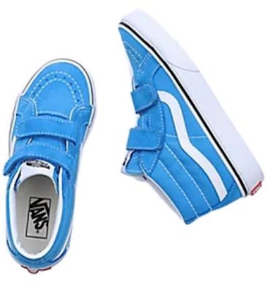 (Preschool) Vans Sk8-Mid Reissue Hook And Loop 'Blue White' VN00018T1SI Shop (Preschool) Vans Sk8-Mid Reissue Hook And Loop 'Blue White' VN00018T1SI