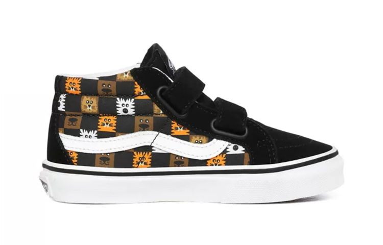 Vans Animal Checkerboard SK8-Mid Reissue V Black/White 圖 2