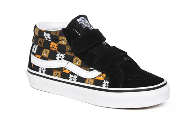 Vans Animal Checkerboard SK8-Mid Reissue V Black/White 圖 3
