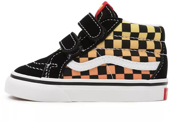 Vans Flame Logo Repeat Sk8-Mid Velcro 'Hitam Merah Kuning' VN0A5DXDABX Buy Vans Flame Logo Repeat Sk8-Mid Velcro 'Hitam Merah Kuning' VN0A5DXDABX