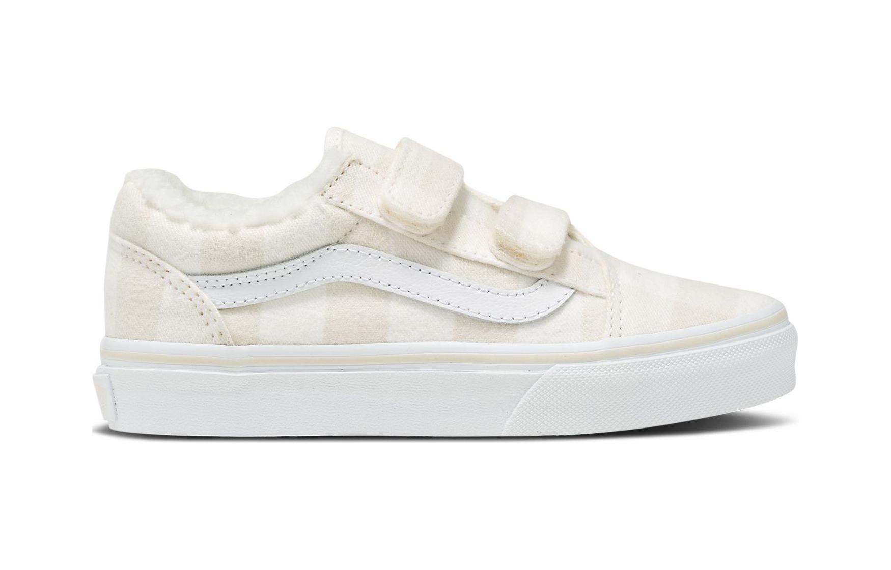 Order (PS) Vans Slip-On V Sherpa 'Plaid - Marshmallow' VN000VHEBPH