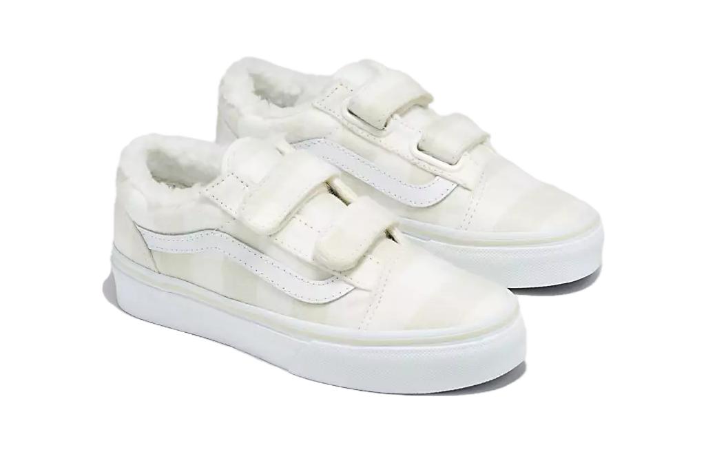 Lookbook (PS) Vans Slip-On V Sherpa 'Plaid - Marshmallow' VN000VHEBPH