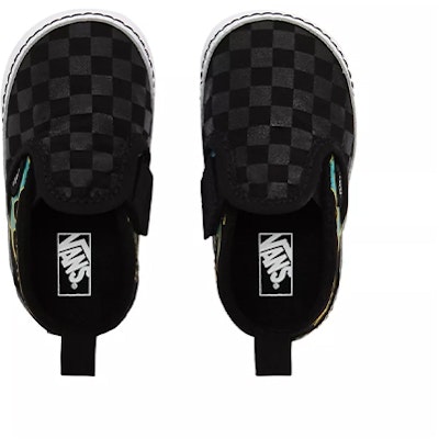 嬰兒 Vans 閃光火焰高筒 V Crib 黑色 Shop 嬰兒 Vans 閃光火焰高筒 V Crib 黑色
