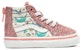 Vans Kids SK8-HI Zip Shark Party Pink untuk Bayi dan Kanak-kanak Kecil VN0A4BV1W3U