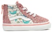 Order Vans Kids SK8-HI Zip Shark Party Pink untuk Bayi dan Kanak-kanak Kecil VN0A4BV1W3U