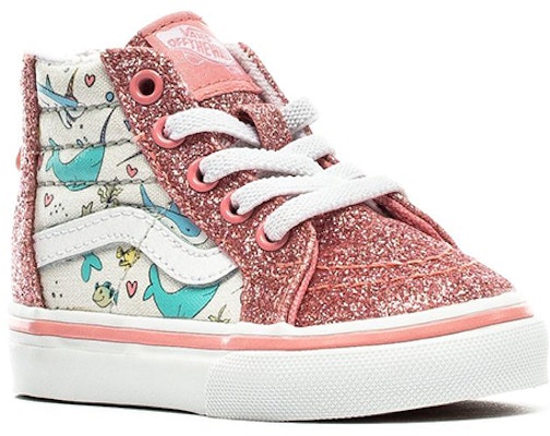 Vans 幼童SK8-HI拉链鲨鱼派对 粉色婴幼儿款 VN0A4BV1W3U Shop Vans 幼童SK8-HI拉链鲨鱼派对 粉色婴幼儿款 VN0A4BV1W3U