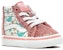 Vans Kids SK8-HI Zip Shark Party Pink untuk Bayi dan Kanak-kanak Kecil VN0A4BV1W3U