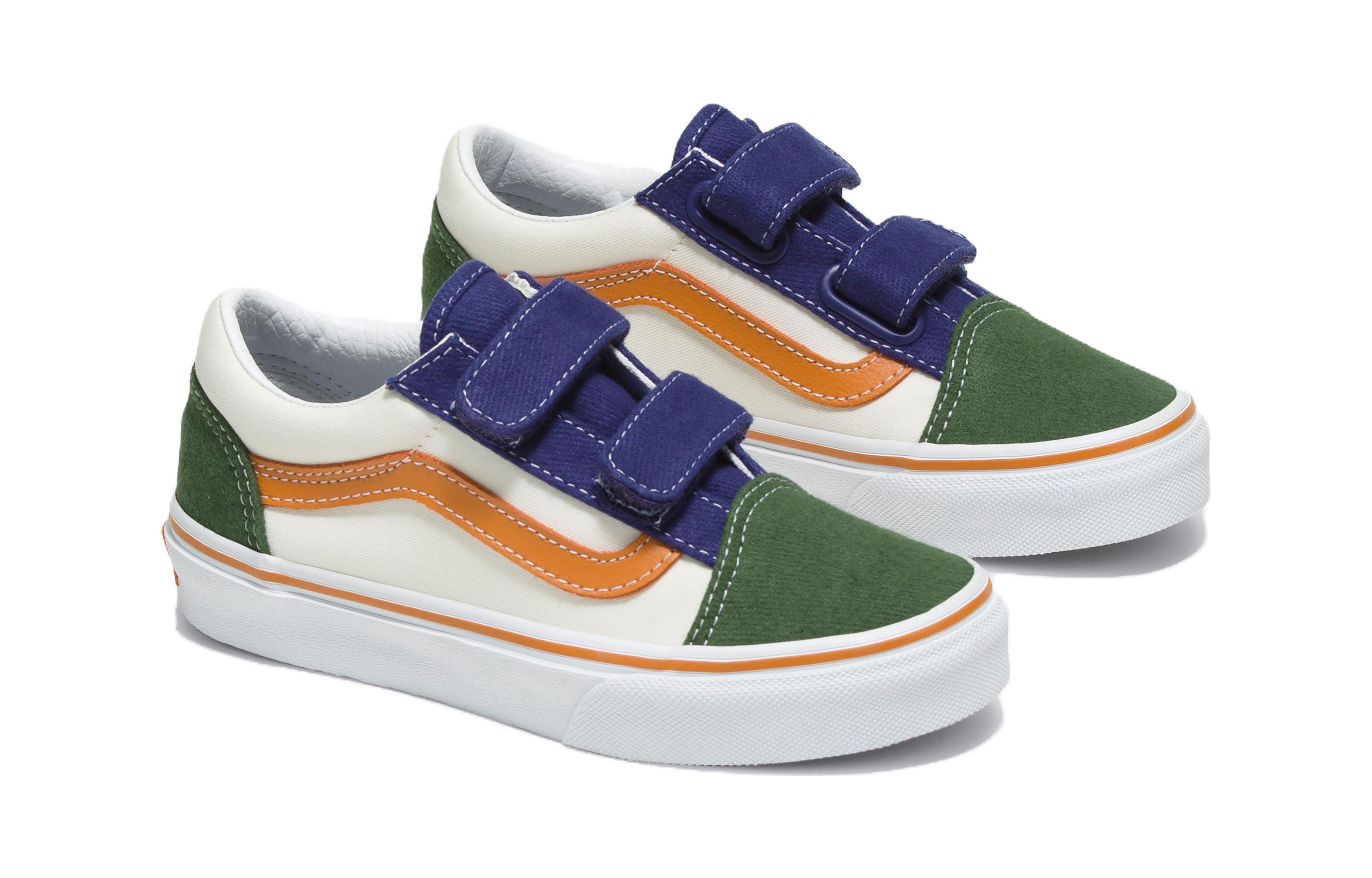 Order (PS) Vans 织物拼色 Old Skool 粘扣带 &#x27;多色&#x27; VN0A38HD6GL