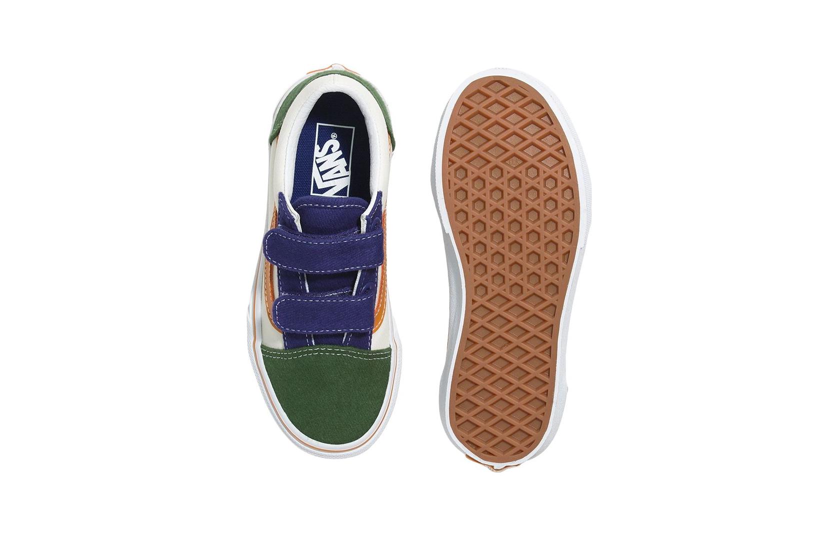 Purchase (PS) Vans 织物拼色 Old Skool 粘扣带 &#x27;多色&#x27; VN0A38HD6GL