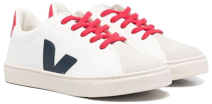 (Preschool) VEJA Esplar Low 'White Red' RSL052734 Order (Preschool) VEJA Esplar Low 'White Red' RSL052734
