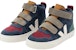 (PS) VEJA Kasut Tinggi Velcro 'Biru Putih Merah' DX0303028C