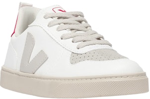 (PS) VEJA Sepatu Kulit Rendah 'Putih Merah' CX0703057 Order (PS) VEJA Sepatu Kulit Rendah 'Putih Merah' CX0703057