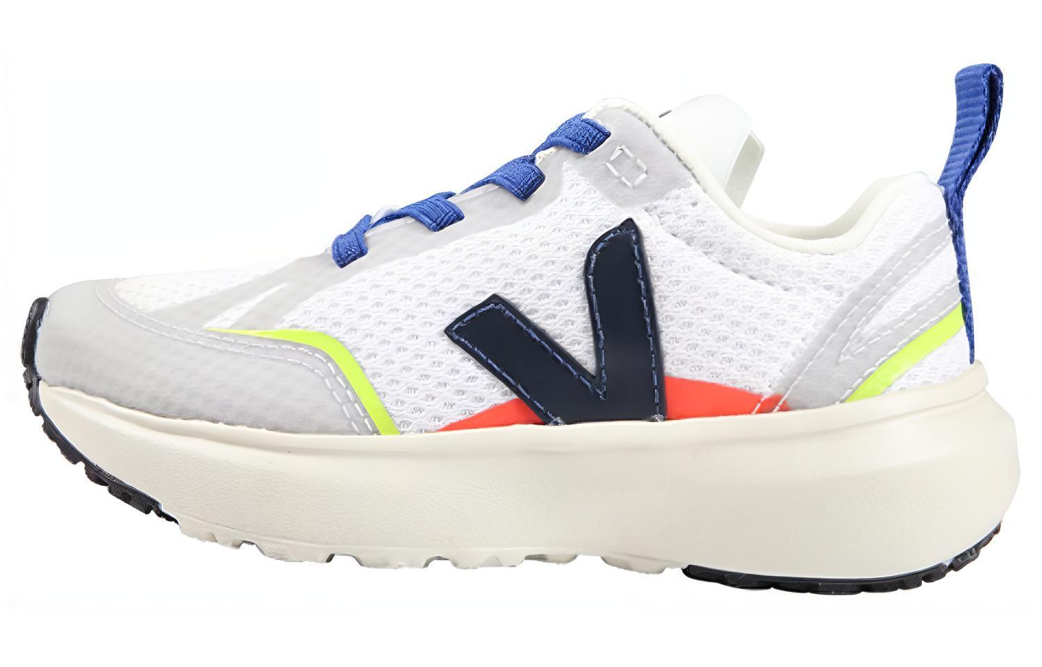 (Preschool) VEJA Low Top Lace-Up 'White Blue' YE0102432C