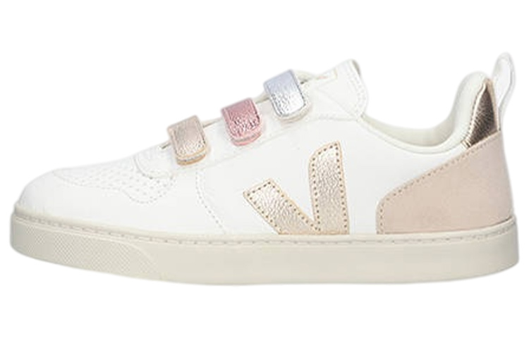 (Preschool) VEJA V-10 Velcro 'White Leather Low-Top' CV0502894J