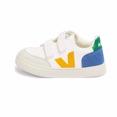 (PS) VEJA V-10 Velcro Low 'White Blue Yellow'