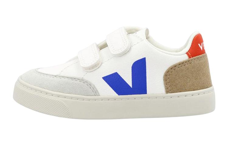 (Preschool) VEJA V-12 'Velcro White Leather Low Top' XV0503013C
