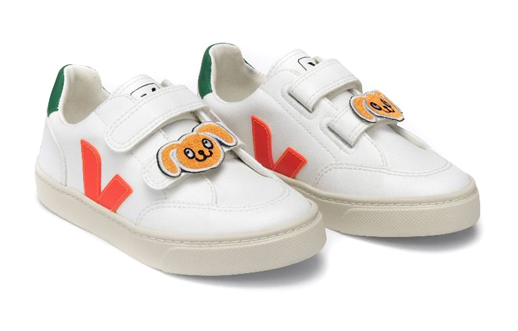 Lookbook (PS) (幼児向け) VEJA V-12「ホワイトグリーン」VPV072588 VPV072588