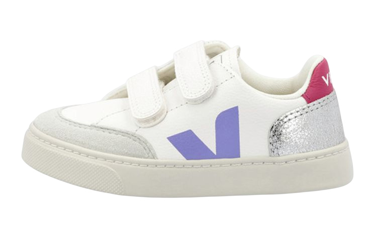 (Preschool) VEJA V-12 'White Purple Velcro' XV0502839C