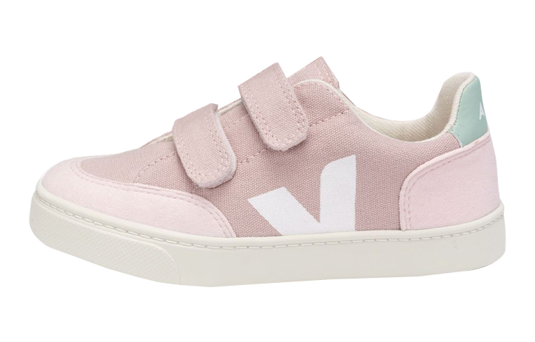 (Preschool) VEJA V-12 Canvas 'Babe Pink' VSV012546