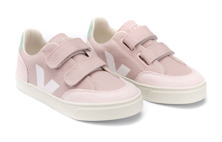 Lookbook (PS) （學齡前）VEJA V-12 帆布鞋「寶貝粉色」型號VSV012546 VSV012546