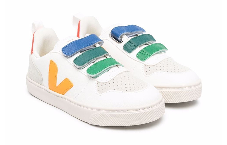 Order (PS) （幼兒園）VEJA 魔鬼氈低筒皮革運動鞋「白色」CV0502905 CV0502905