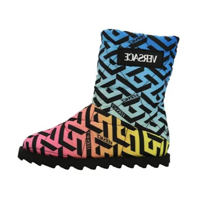 (PS) Versace La Greca Low Top Boots 'Red Blue'