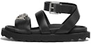 Buy (PS) Sandal Versace La Medusa Terbuka Kulit Kanak-kanak 'Hitam'. 1011156-1A00138_1B00P