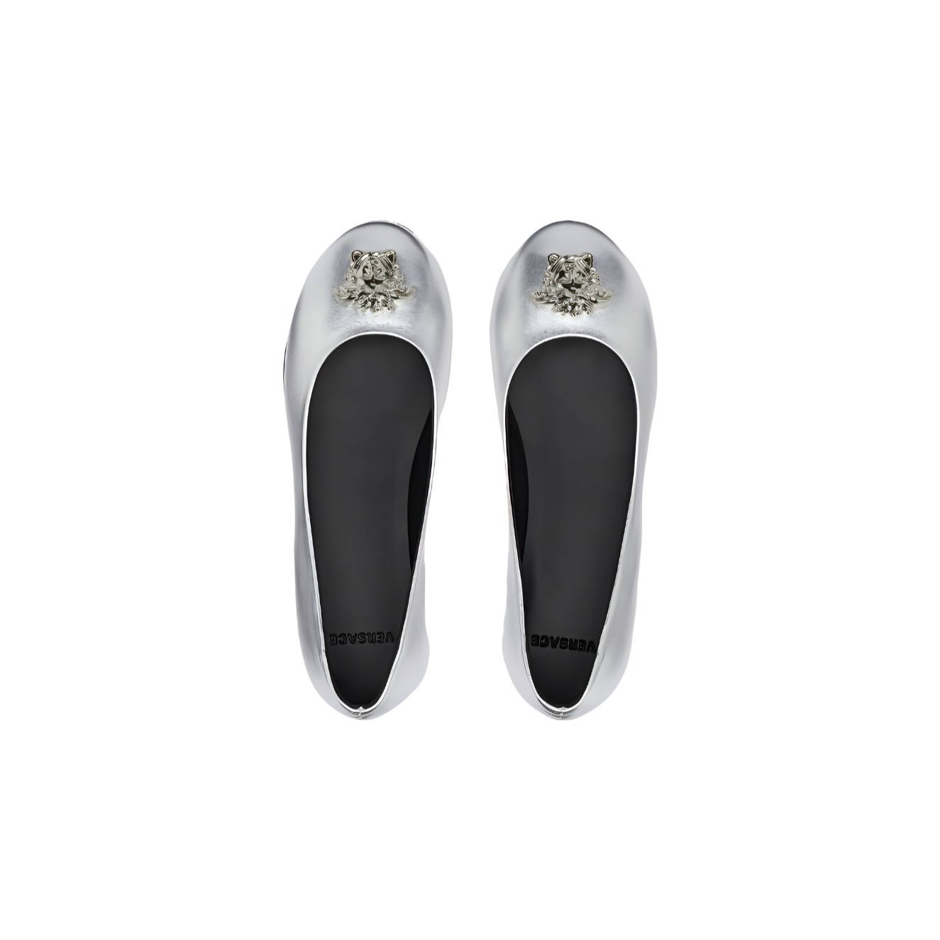 (PS) Versace La Medusa Round-Toe Slip-On 'Silver' 圖 3