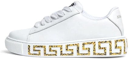 (Preschool) Versace Leather Low Top Sneaker 'White' 1000888-1A02196_6W010 (Preschool) Versace Leather Low Top Sneaker 'White' 1000888-1A02196_6W010