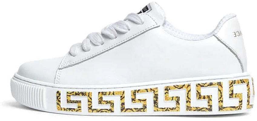 (Preschool) Versace Leather Low Top Sneaker 'White' 1000888-1A02196_6W010 Buy (Preschool) Versace Leather Low Top Sneaker 'White' 1000888-1A02196_6W010