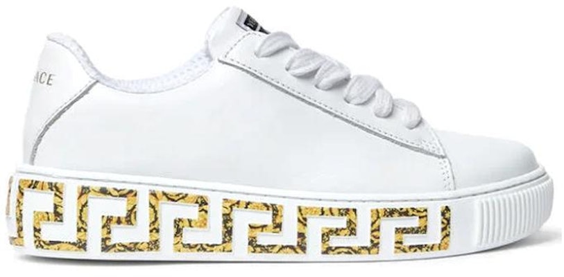 (Preschool) Versace Leather Low Top Sneaker 'White' 1000888-1A02196_6W010 Order (Preschool) Versace Leather Low Top Sneaker 'White' 1000888-1A02196_6W010