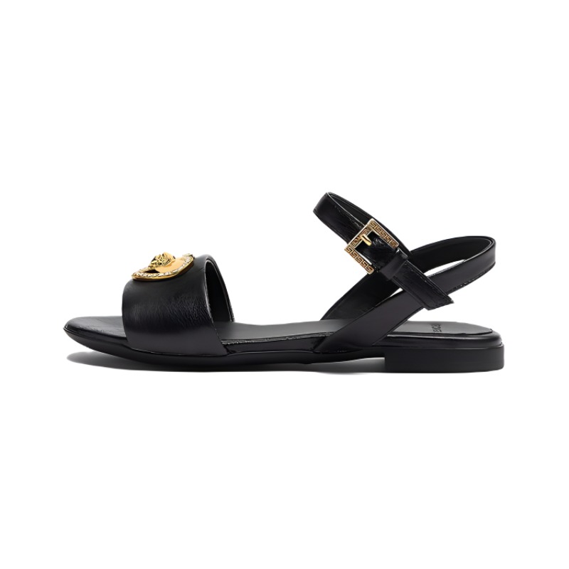 (Preschool) Versace Medusa Buckle Open Toe Sandals 'Black' 1009663-1A00133_1B00V