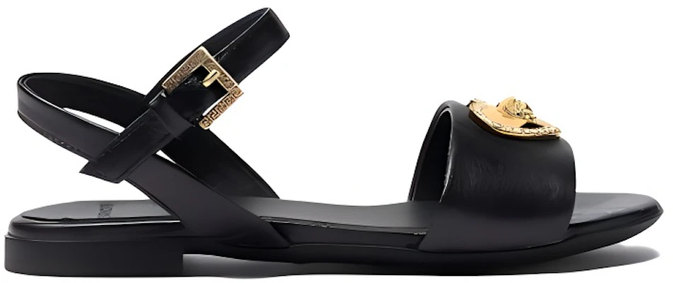 (PS) Sandales Ouvertes à Boucle Medusa Versace ''Noir'' 1009663-1A00133_1B00V Order (PS) Sandales Ouvertes à Boucle Medusa Versace ''Noir'' 1009663-1A00133_1B00V
