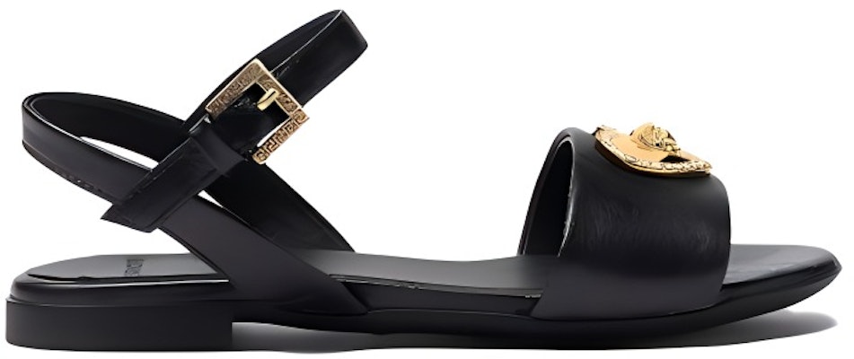 (Preschool) Versace Medusa Buckle Open Toe Sandals 'Black' 1009663-1A00133_1B00V Order (Preschool) Versace Medusa Buckle Open Toe Sandals 'Black' 1009663-1A00133_1B00V